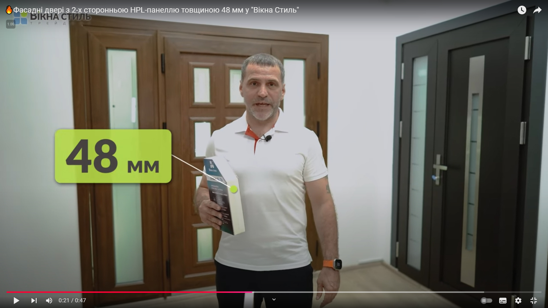 🔥Фасадні двері з 2-х сторонньою HPL-панеллю товщиною 48 мм у "Вікна Стиль"